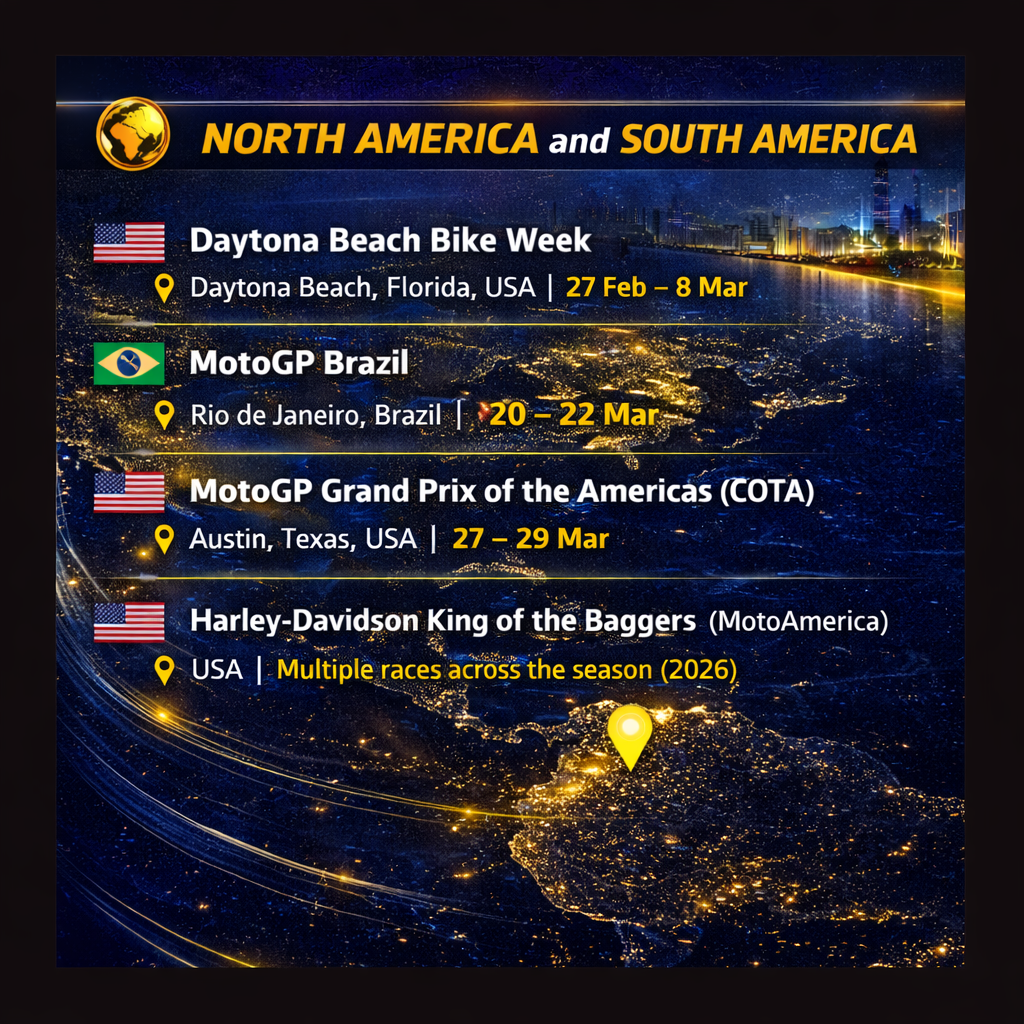 North America and South America